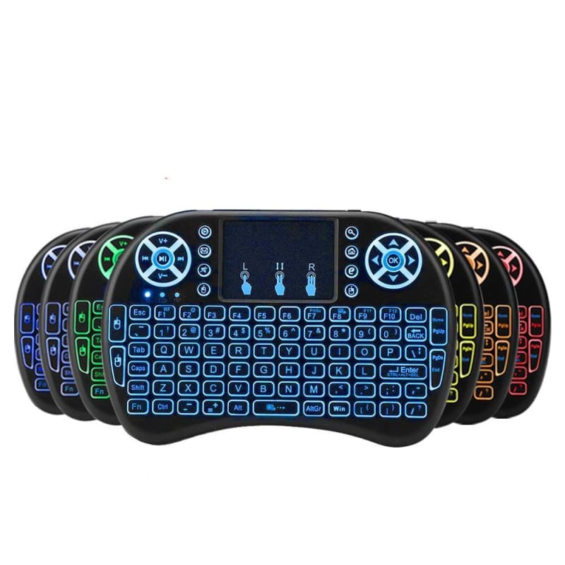 Wireless Keyboard With Air Mouse Touchpad - English backlit