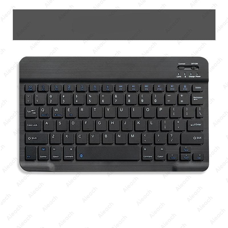 Wireless Tablet Keyboard With Bluetooth Mouse - Black