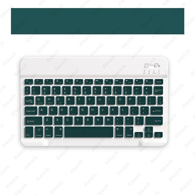 Wireless Tablet Keyboard With Bluetooth Mouse - Dark green