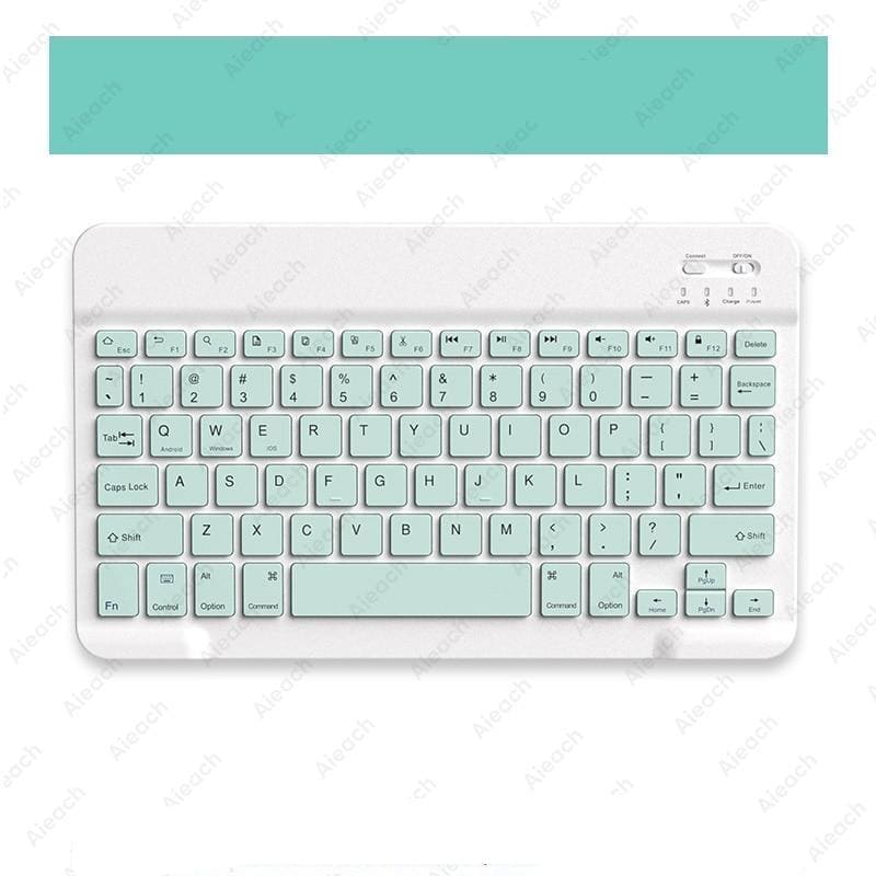 Wireless Tablet Keyboard With Bluetooth Mouse - Light green
