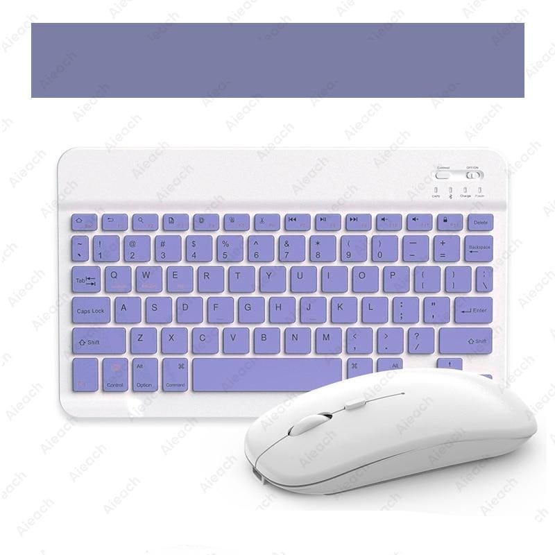 Wireless Tablet Keyboard With Bluetooth Mouse - Yellow