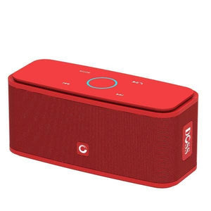 Wireless Touch Control Bluetooth Speaker - Metal / Red