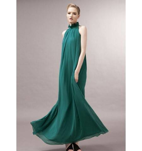 Women’s Old Hollywood Maternity Dress - Green