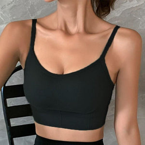 Women’s Seamless Bralette with Removable Pads - black 2 / 