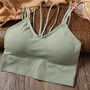 Women’s Seamless Bralette with Removable Pads - gGreen 3 / 