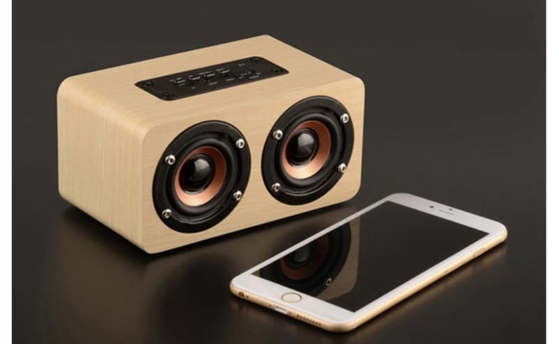 Wooden Wireless Bluetooth Speaker - Beige / 20.32 cm / 8 