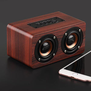 Wooden Wireless Bluetooth Speaker - Brown / 20.32 cm / 8 